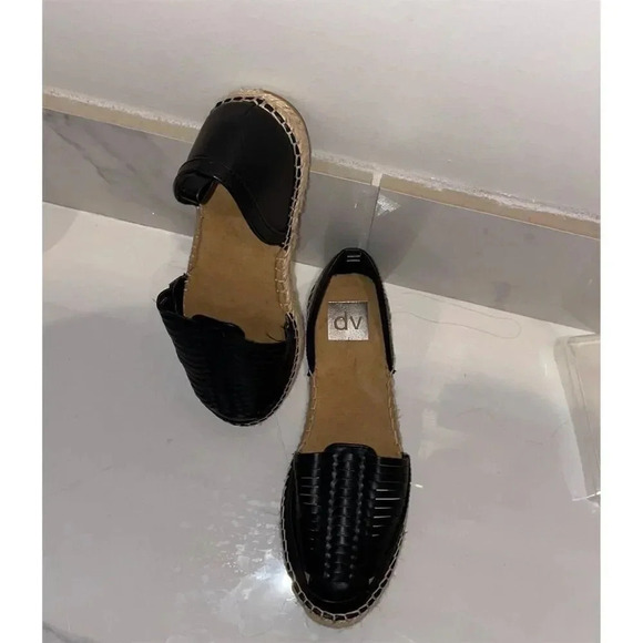 Dolce Vita Shoes - DV by Dolce Vita Women's Black Slip-On Espadrilles Size 7.5 Summer Flats